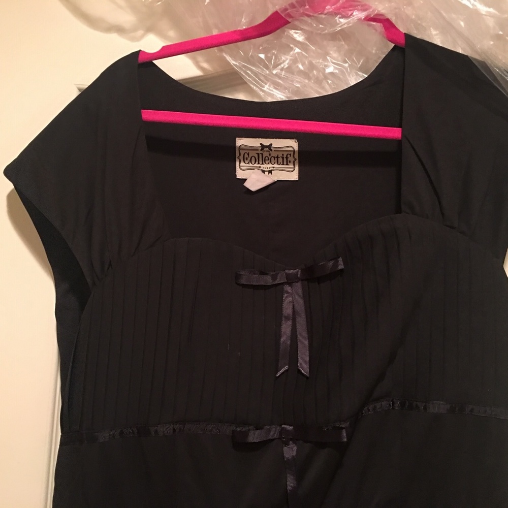 Collectif Chiffon Party Dress PinUp NWOT - Picture 3 of 5